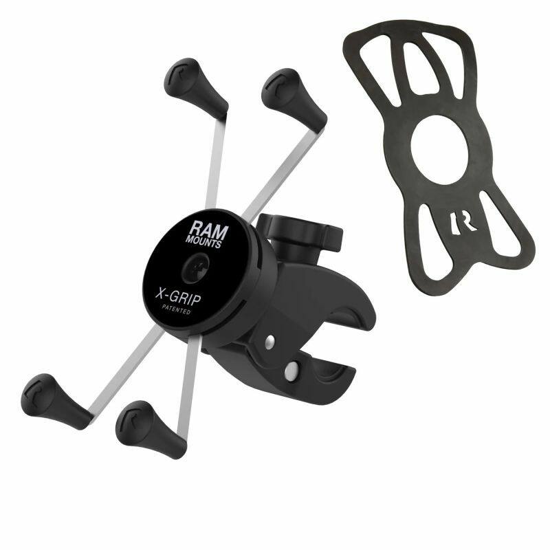 RAM-HOL-UN10-400-2U RAM® X-Grip® Large Phone Mount with Low-Profile Small Tough-Claw™ with tether