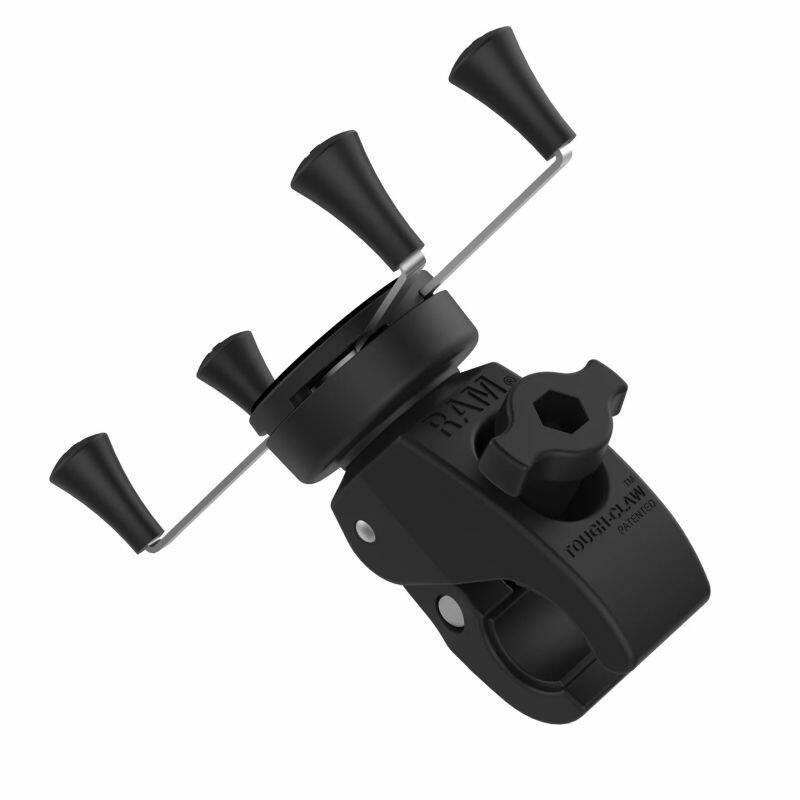 RAM-HOL-UN10-400-2U RAM® X-Grip® Large Phone Mount with Low-Profile Small Tough-Claw™ from side