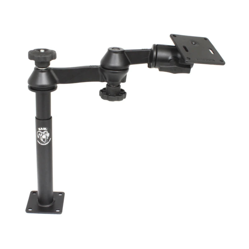 RAM-VP-SW1-812-2461 RAM® Tele-Pole™ with 12" lower and 8" Upper Poles, Swing arms and 75x75mm VESA Plate