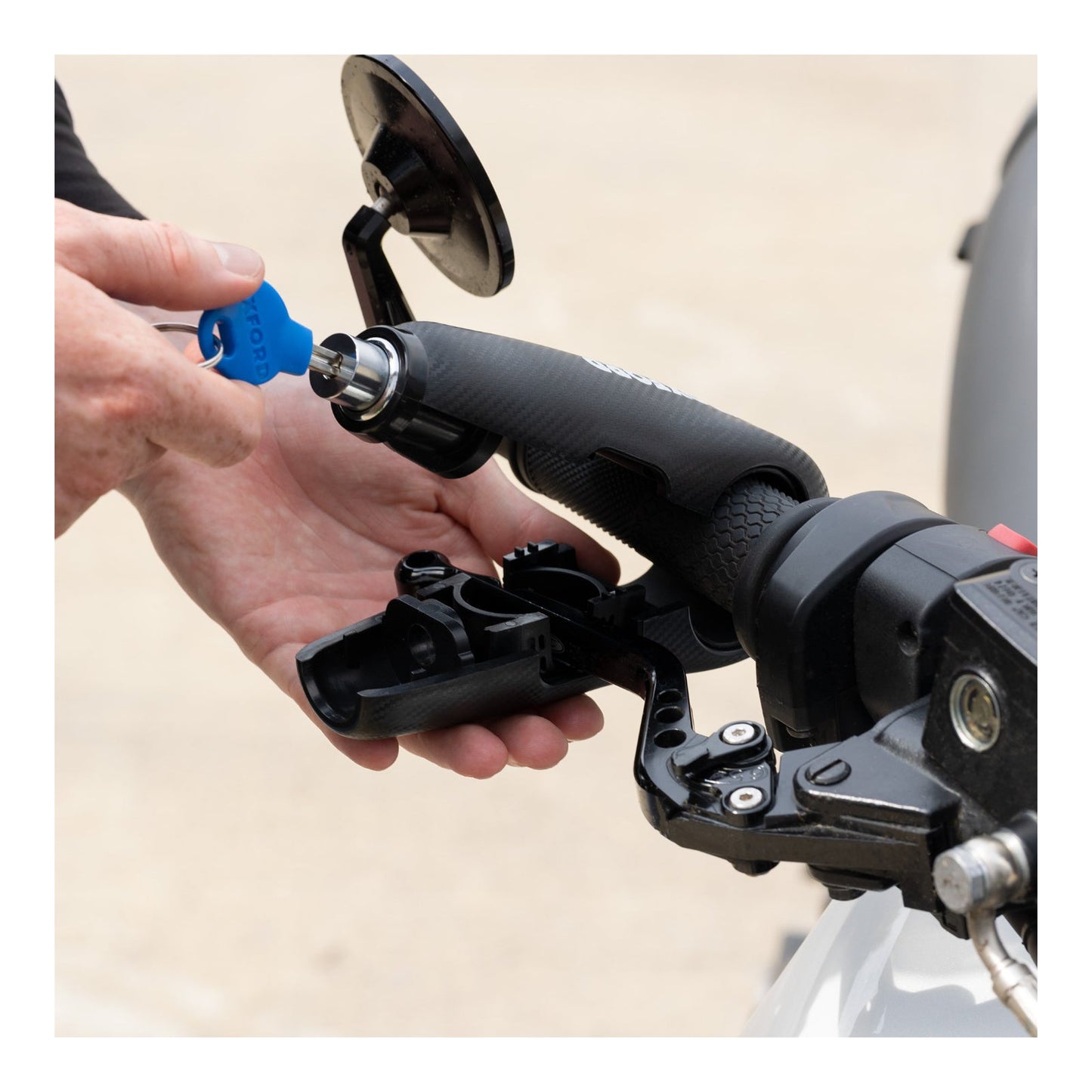 Oxford Security Lever Lock Alarm - Black