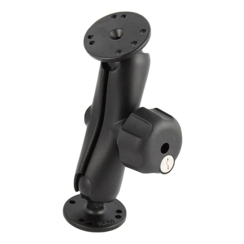 RAM-101U-L RAM® Double Ball Mount with Key Lock Knob - Medium