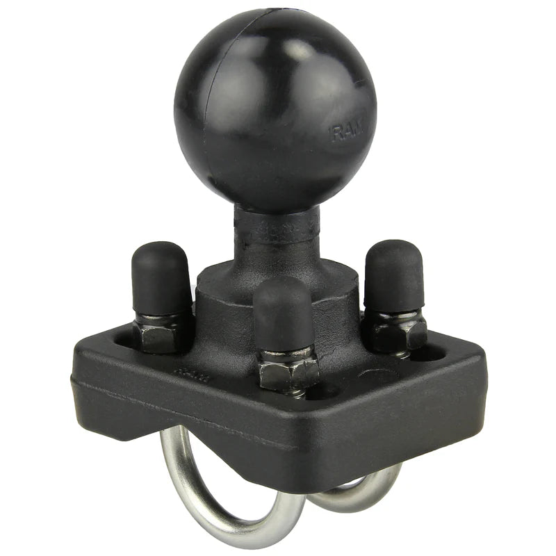 RAM-235-2U RAM® Double U-Bolt Ball Base for .75" - 1" Rails