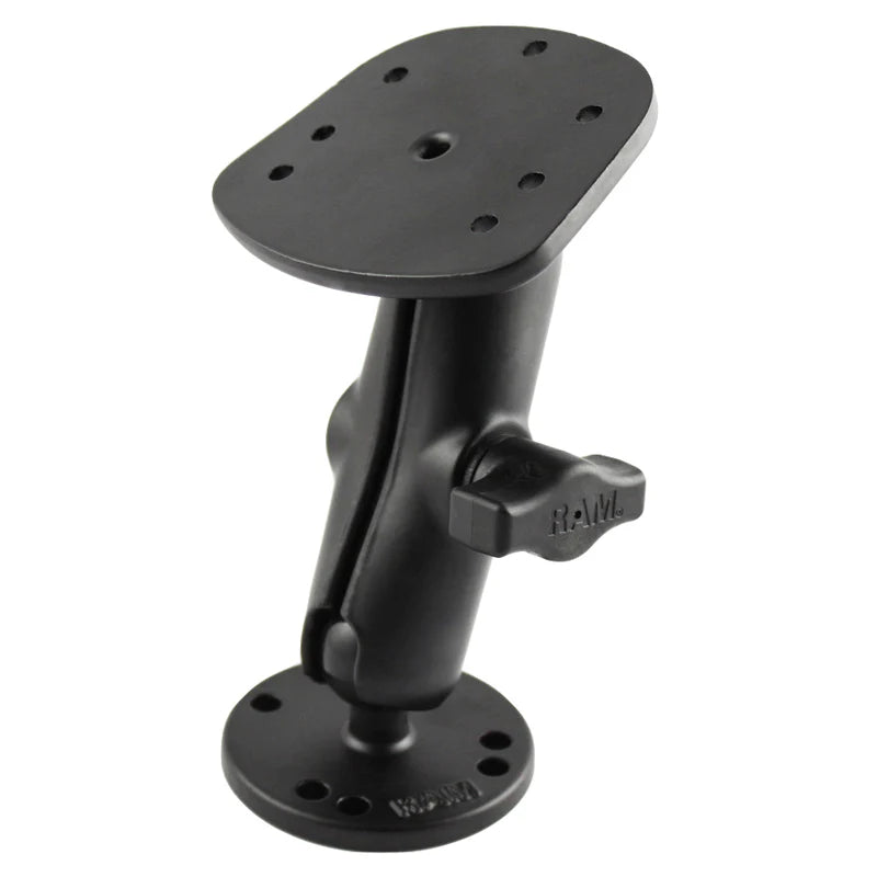 RAM Marine Drill-Down Double Ball Mount for Humminbird Piranha + More