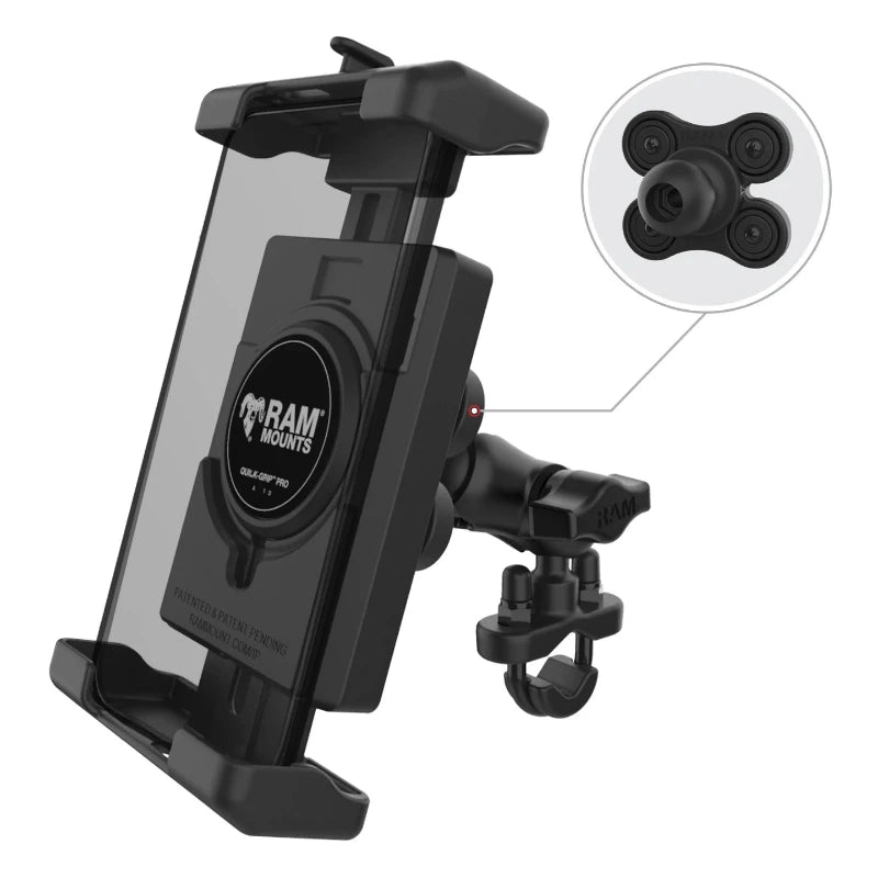 RAM-HOL-PD7VBU RAM® Quick-Grip™ Pro XL Phone Holder with Ball and Vibration Damper