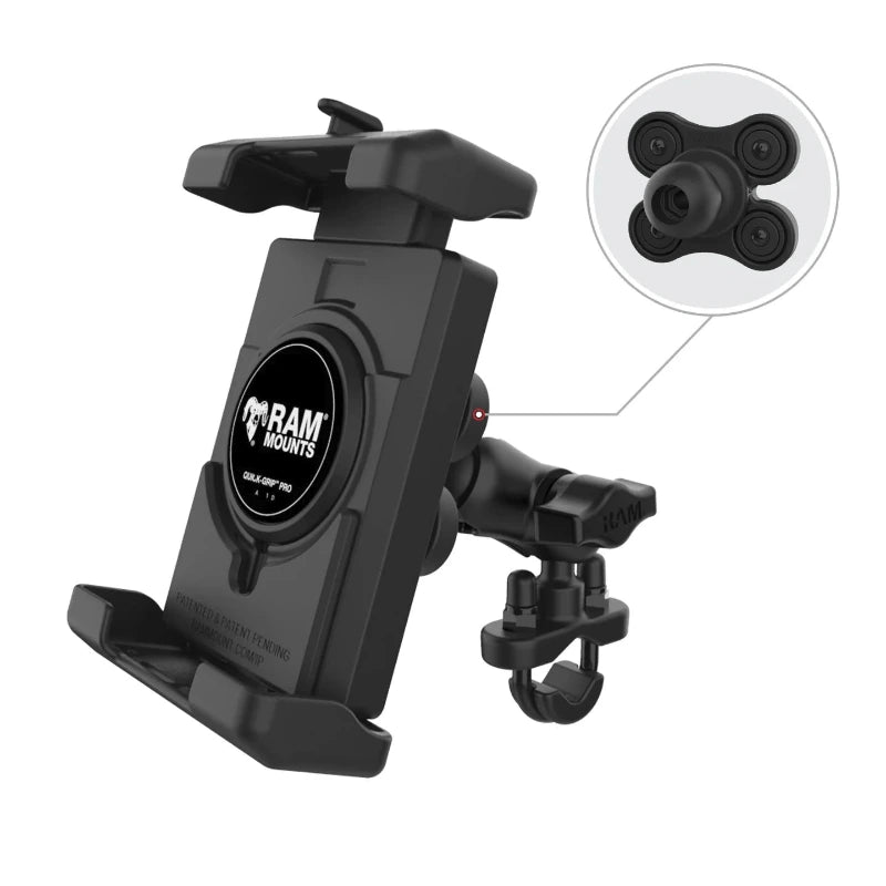 RAM-HOL-PD7VBU RAM® Quick-Grip™ Pro XL Phone Holder with Ball and Vibration Damper