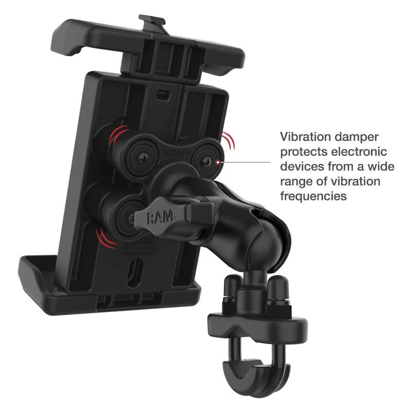 RAM-HOL-PD7VBU RAM® Quick-Grip™ Pro XL Phone Holder with Ball and Vibration Damper