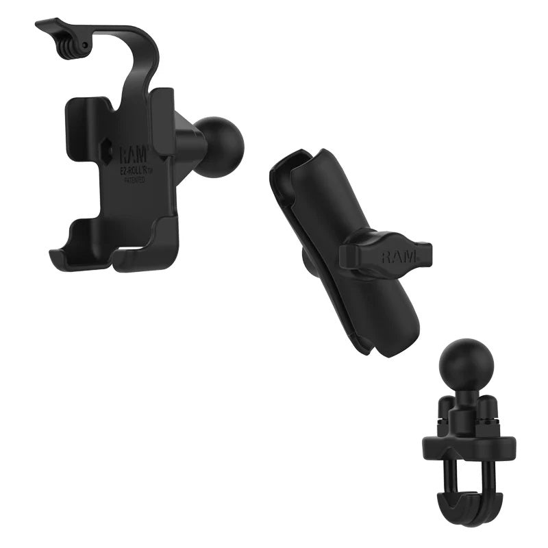 RAM-B-149Z-SPO6U RAM EZ-ROLL'R Model Specific Cradle for the SPOT Gen4 GPS with Handlebar U-Bolt Mount - components