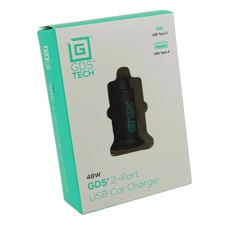 RAM GDS Cigarette Charger - 2-Port Type-C and Type A - low profile