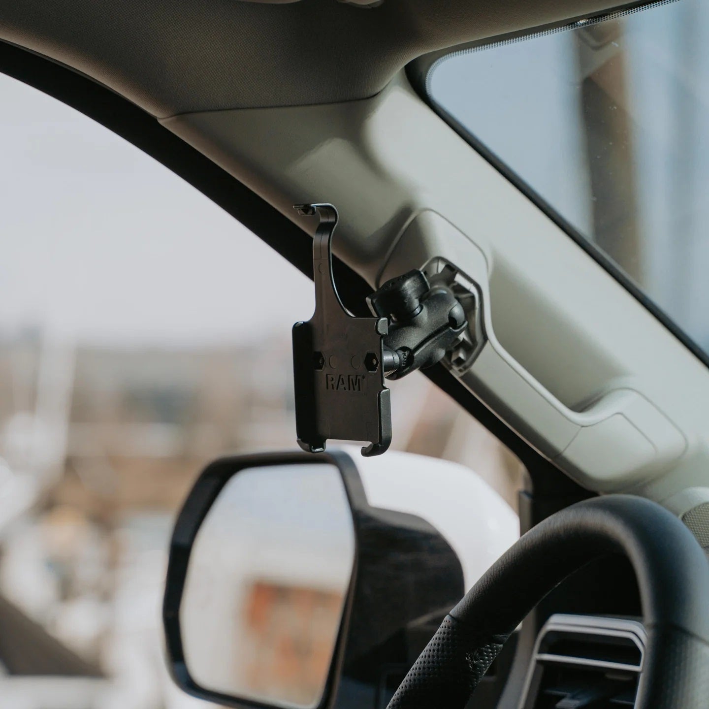 RAM-HOL-AP39U RAM® Form-Fit Cradle for Apple iPhone 13 Pro Max, 14 Plus, 14 Pro Max, 15 Plus and 16 plus in car