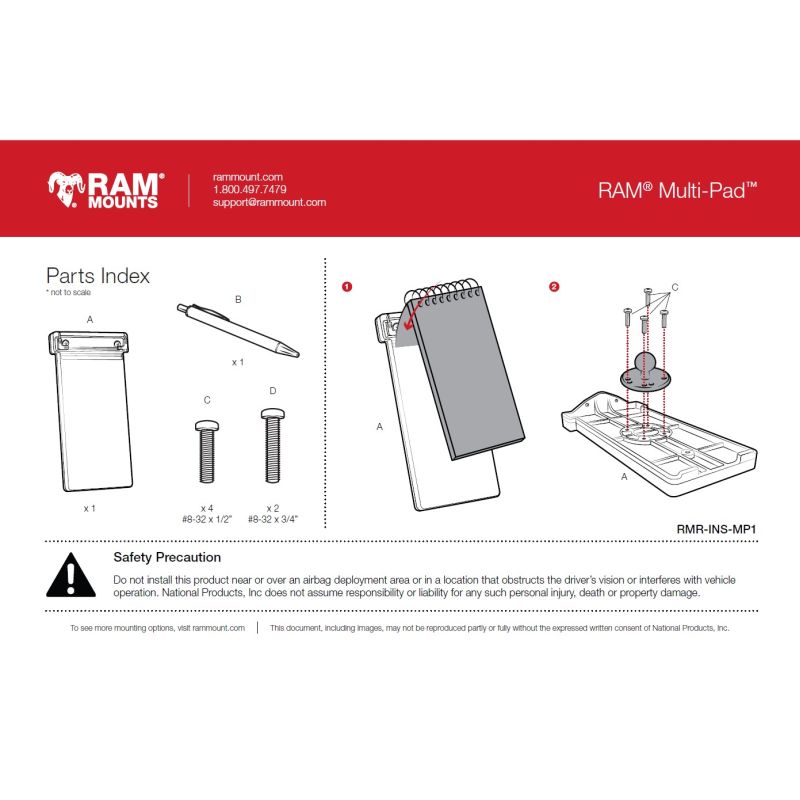 RAM Multi-Pad Organizer