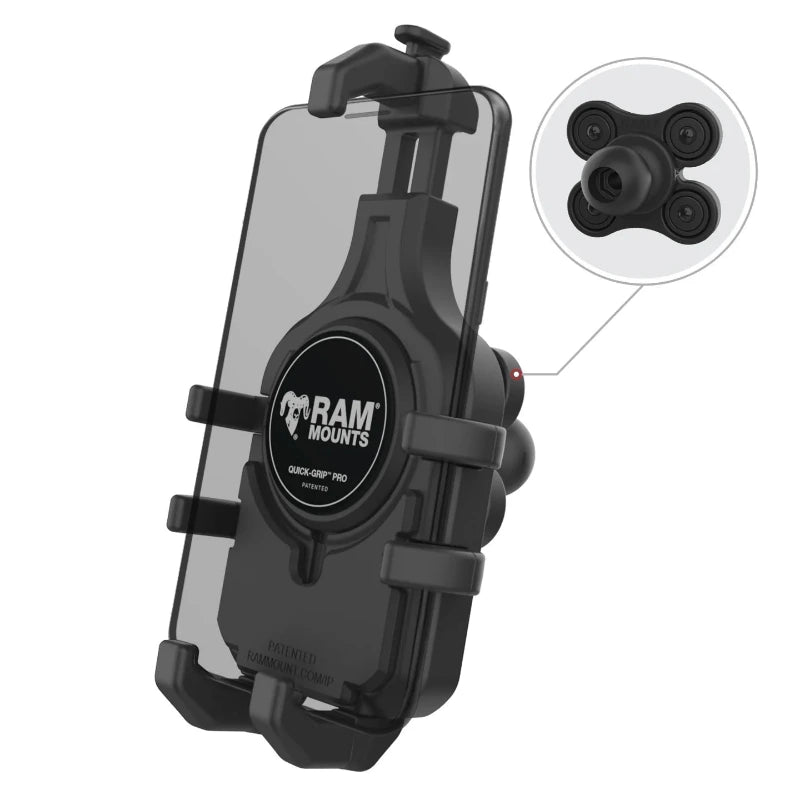 RAM-HOL-PD5BVU RAM® Quick-Grip™ Pro Phone Holder with Ball & Vibration Damper