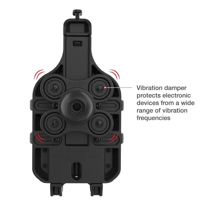 RAM-HOL-PD5BVU RAM® Quick-Grip™ Pro Phone Holder with Ball & Vibration Damper