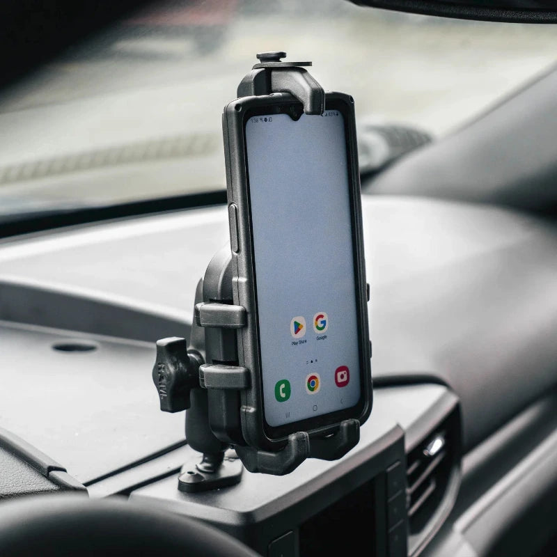 RAM-HOL-PD5U RAM® Quick-Grip™ Pro Phone Holder on dashboard