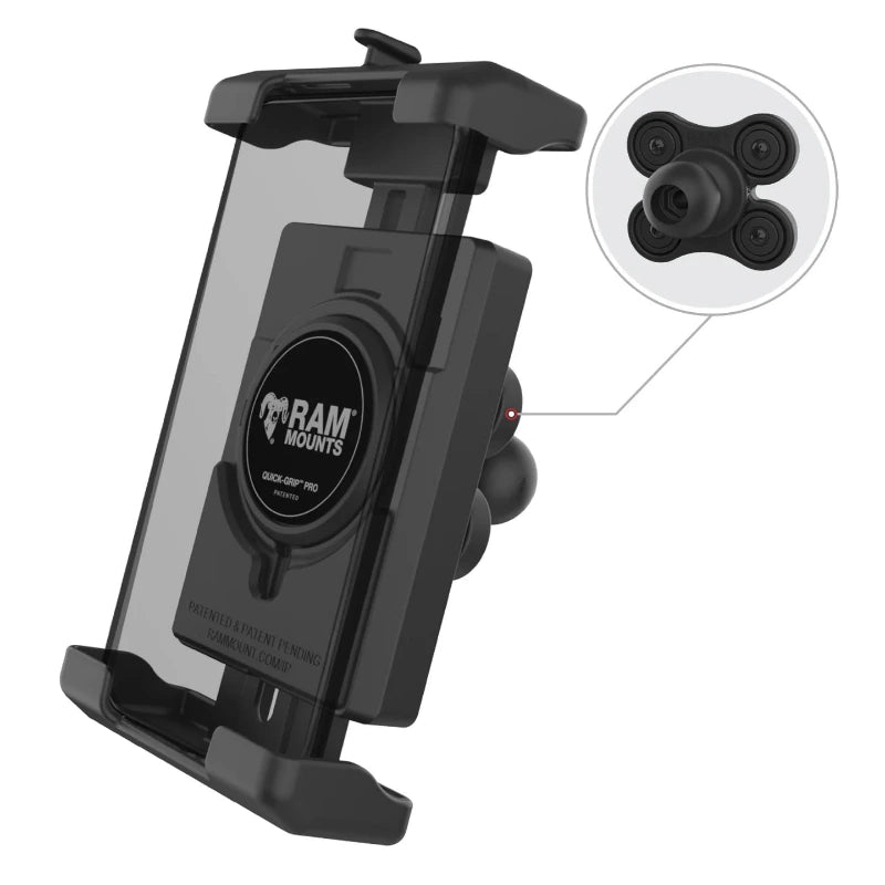 RAM-HOL-PD7VBU RAM® Quick-Grip™ Pro XL Phone Holder with Ball and Vibration Damper