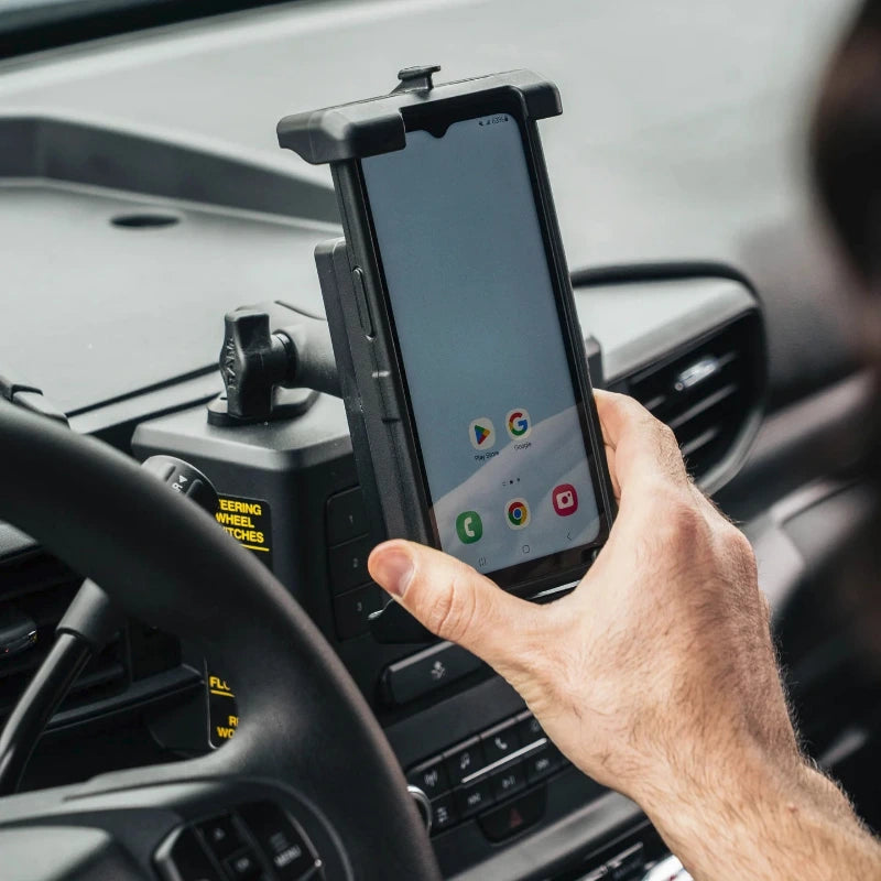 RAM-HOL-PD7U RAM® Quick-Grip™ Pro XL Phone Holder on dashboard