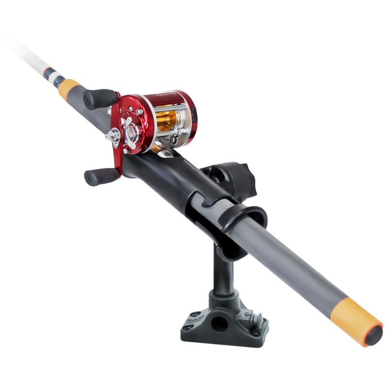 RAP-390-BMPU RAM® Tube Jr.™ Rod Holder with Bulkhead/Flat Surface Base - 6" Post
