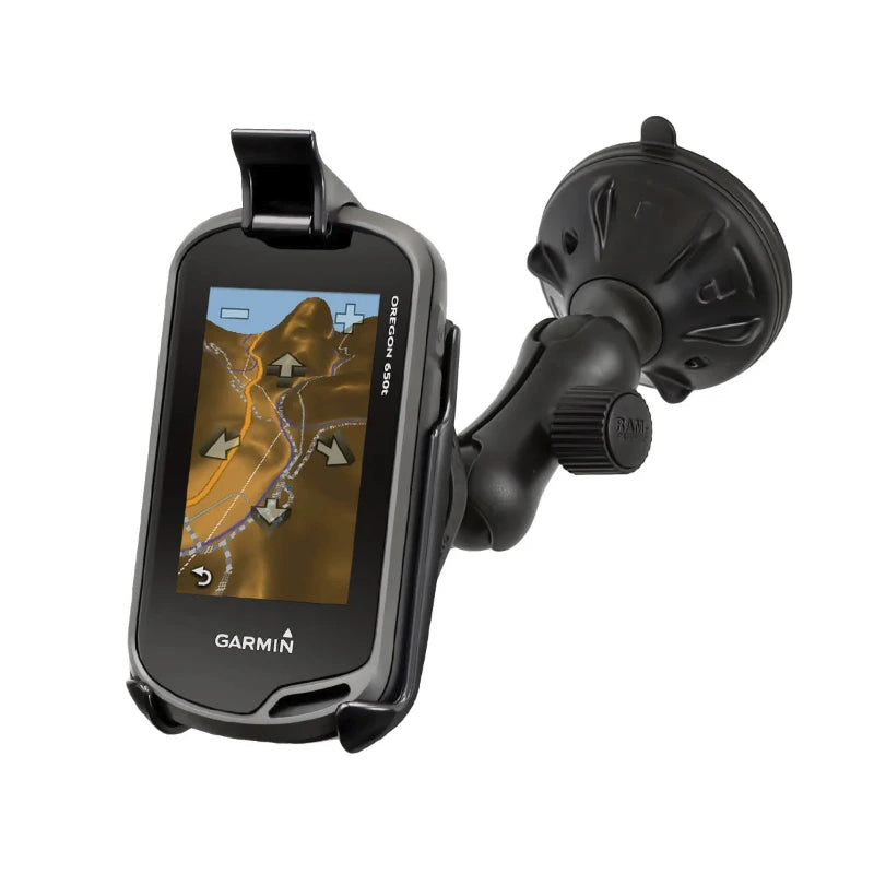 RAP-B-166-2U RAM® Twist-Lock™ Low-Profile Suction Cup Double Ball Mount