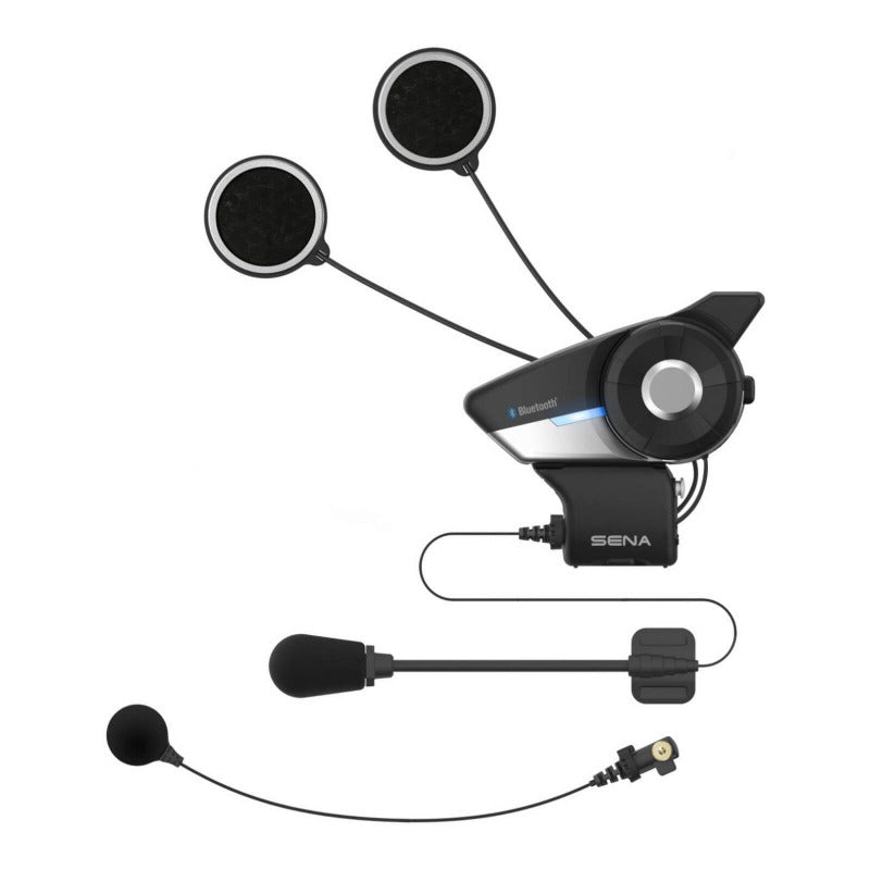 Sena 20S Evo Bluetooth Comm System with HD Speaker showing boom and fixed mic