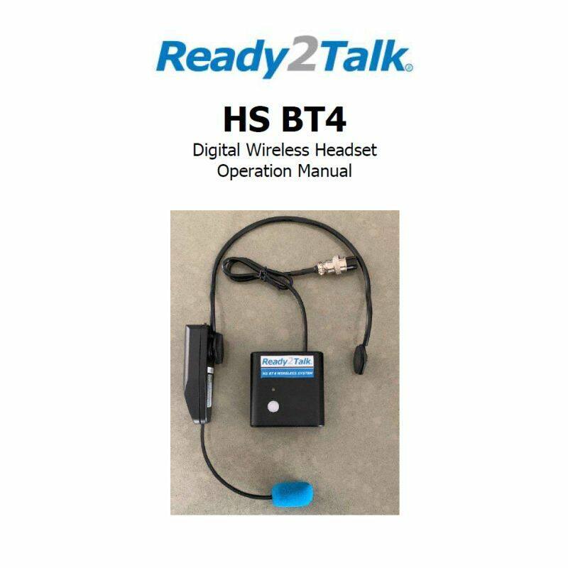 Ready2Talk HSBT4 Bluetooth headset manual p1