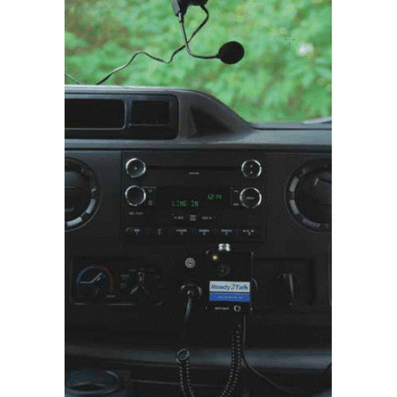 Ready2Talk PA5 Portable PA system installed in van