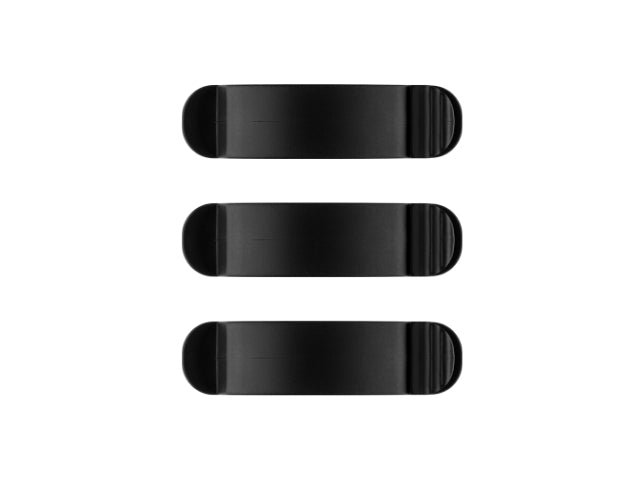 Goobay Cable Management Clip 3 Slots SET 3-pcs black