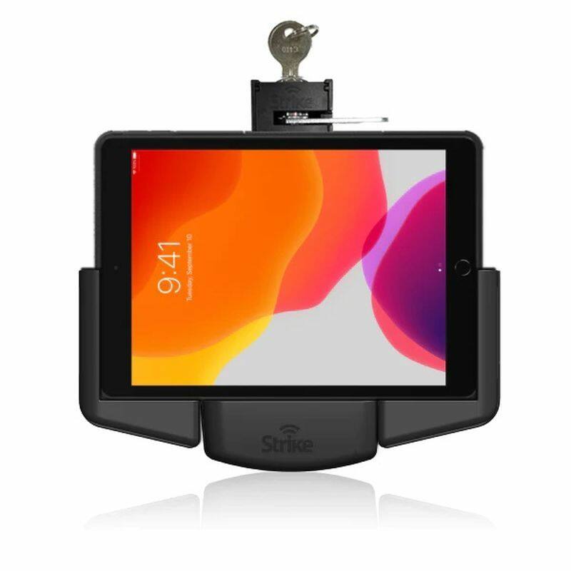 AL-STK IPAD 10.2 RGD LSP LCK iPad 10.2" (7th/8th/9th Gen) Lockable Car Cradle for Strike Rugged Case (Landscape)