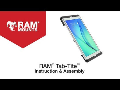 RAM Tab-Lock Locking Cradle - 10" Tablets - Incl Apple iPad Gen 1-4 with Case