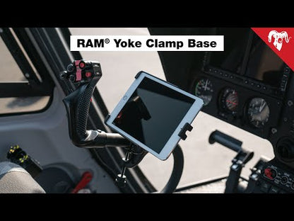 RAM Yoke Clamp Base - Composite with 1" Rubber Ball