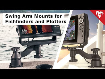 RAM Marine Swing Arm Horizontal Mount with Swivel Ball & Socket Joint