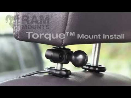 RAM Radar Detector Mount - Power Plate & Torque Base (Mini Bars) - Short Arm