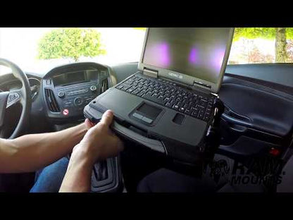 RAM Tough-Tray Universal Laptop Holder with No-Drill Vehicle Base - LHD