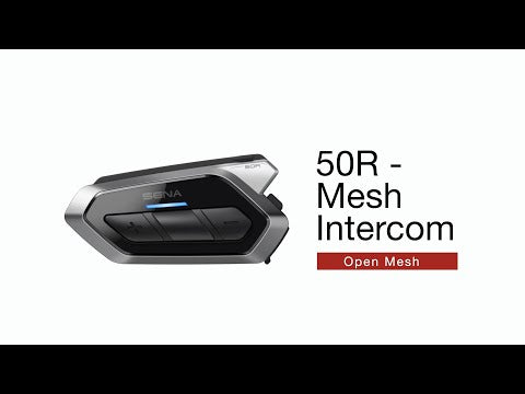 Sena 50R Low Profile Comm System with Sound by Harman Kardon - open mesh system