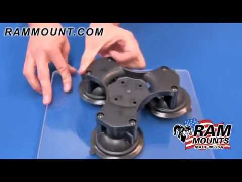 RAM TRIPLE SUCTION CUP BASE WITHOUT BALL