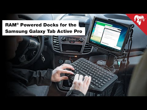 RAM® video of Powered Docks for Samsung Tab Active Pro - Locking, USB Data & More
