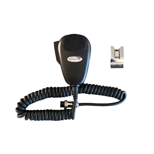 Ready2Talk PSM 4C Condenser Hand Mic with rubber curly cord and 4 pin plug
