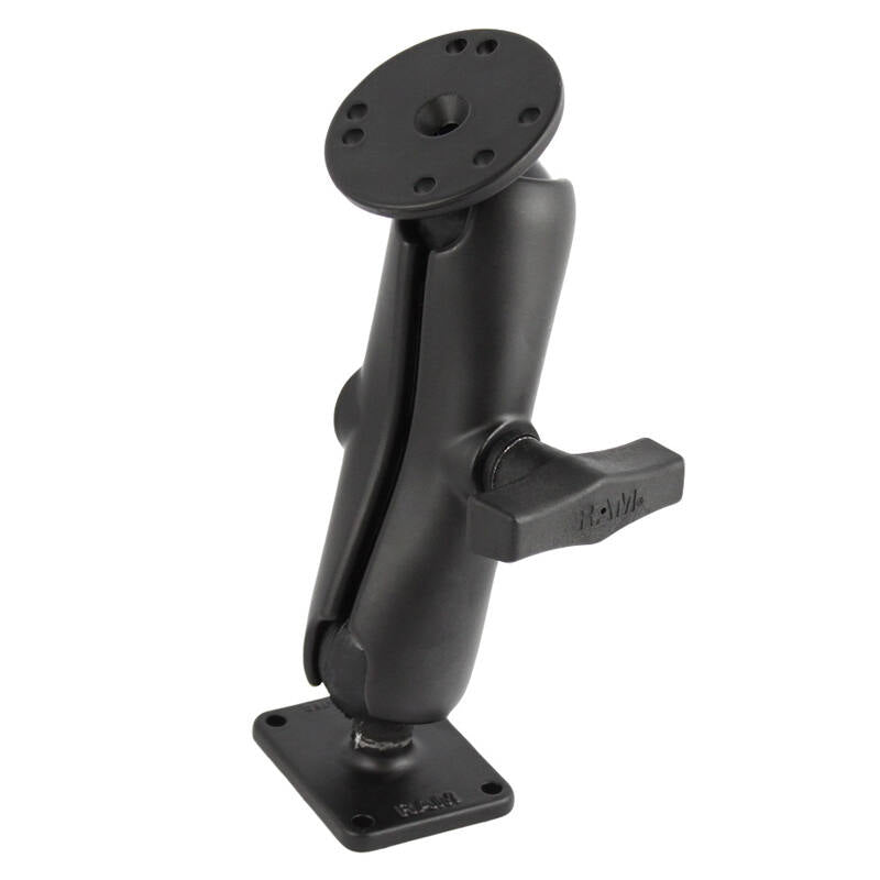 RAM-101U-225 RAM® Double Ball Mount with Round & Rectangular Plates