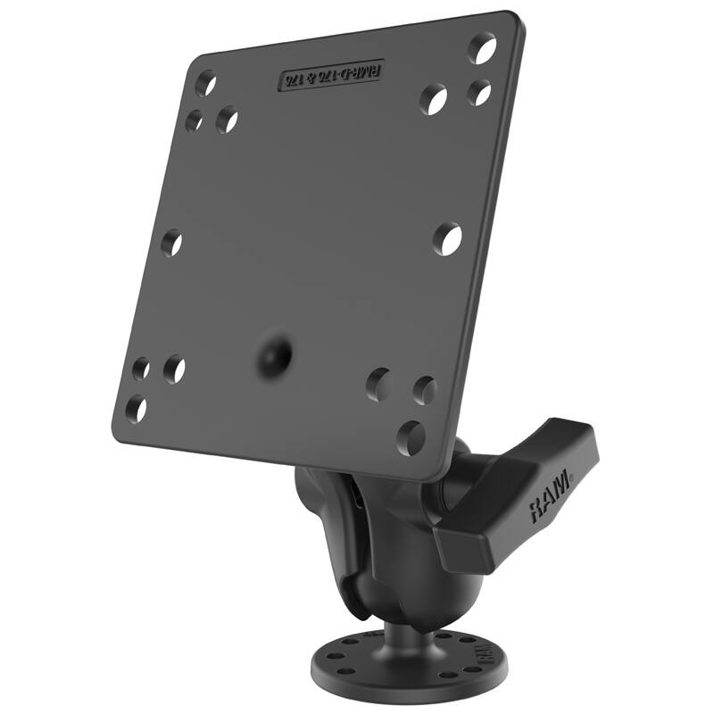 RAM-101U-B-246 RAM® Double Ball Mount with 75x75mm VESA Plate and Short Arm