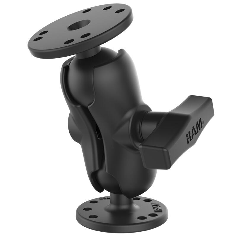 RAM-101U-B short arm with round plates