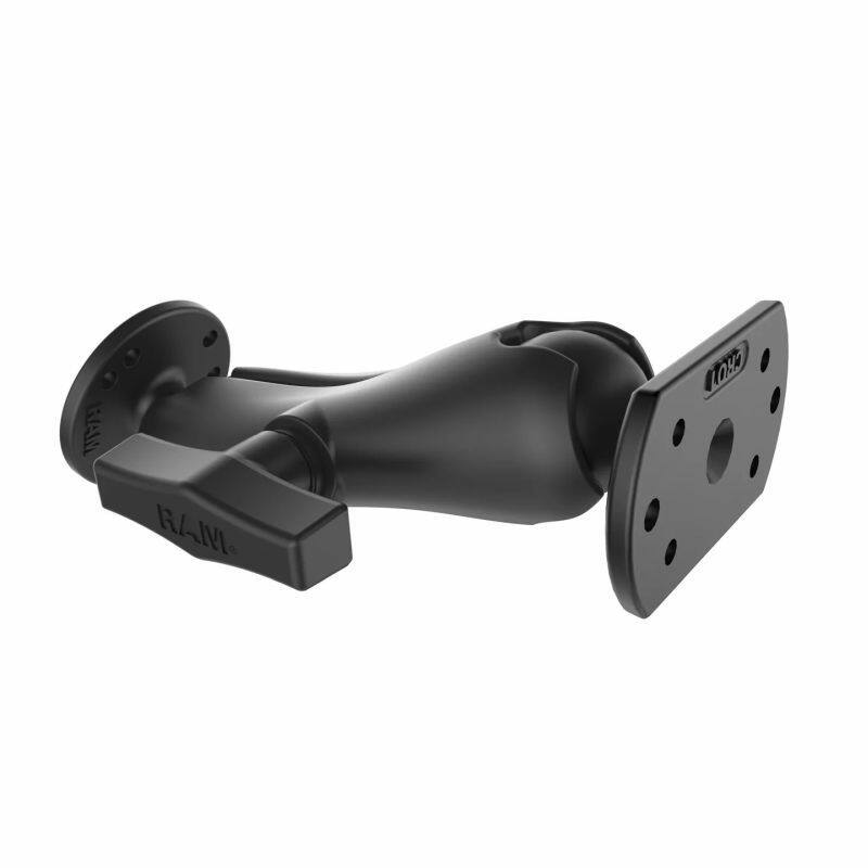RAM-101U-CRO1 RAM® Universal Double Ball Mount for Crown Work Assist® - medium arm from rear