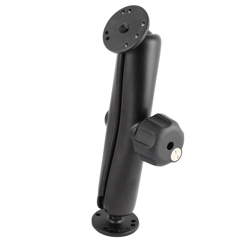 RAM-101U-DL RAM® Double Ball Mount with Key Lock Knob