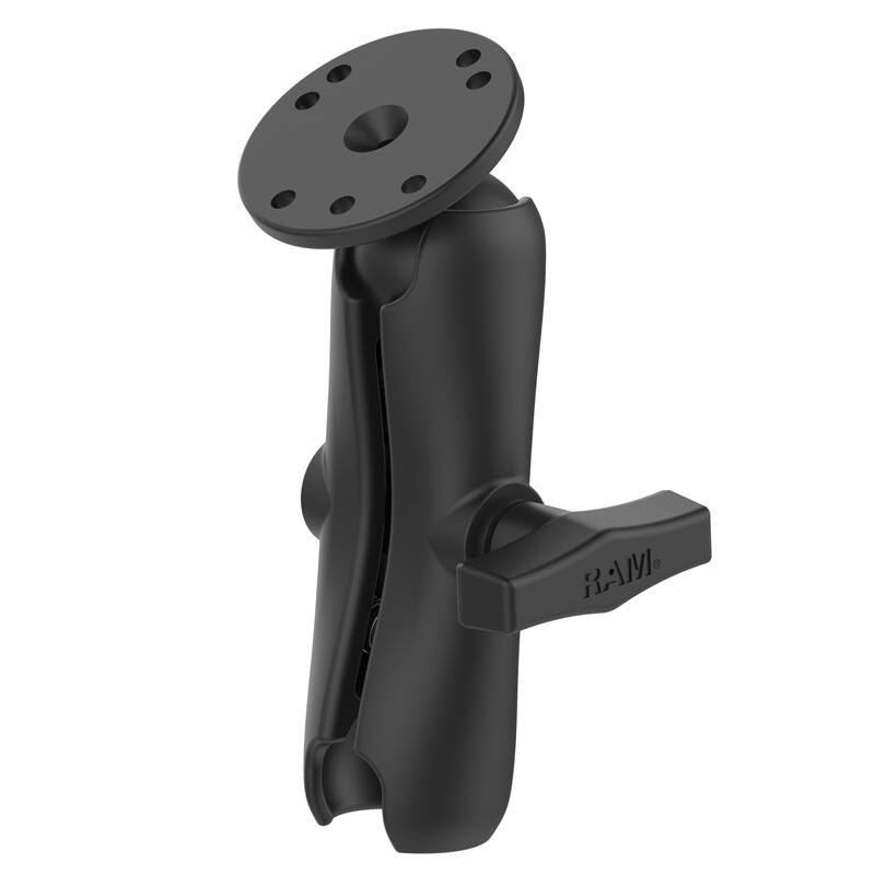 RAM-103U RAM® Double Socket Arm with Round Ball Plate - C Size Medium