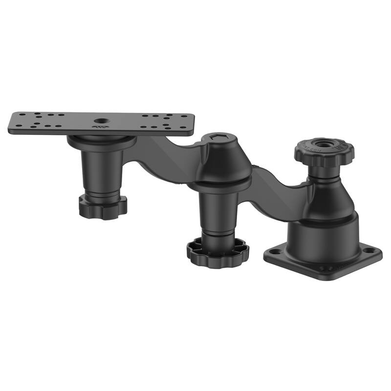 RAM Marine Swing Arm - Double with Horizontal Base for Fishfinders & Plotters