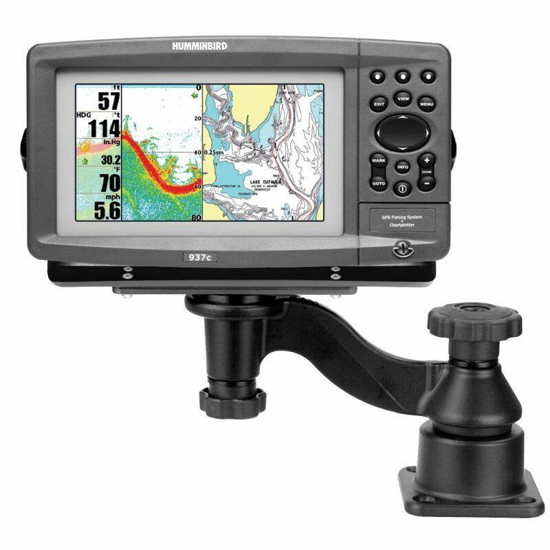 RAM-109HU RAM® Horizontal 6" Swing Arm Mount for Fishfinders & Plotters with Humminbird 937c