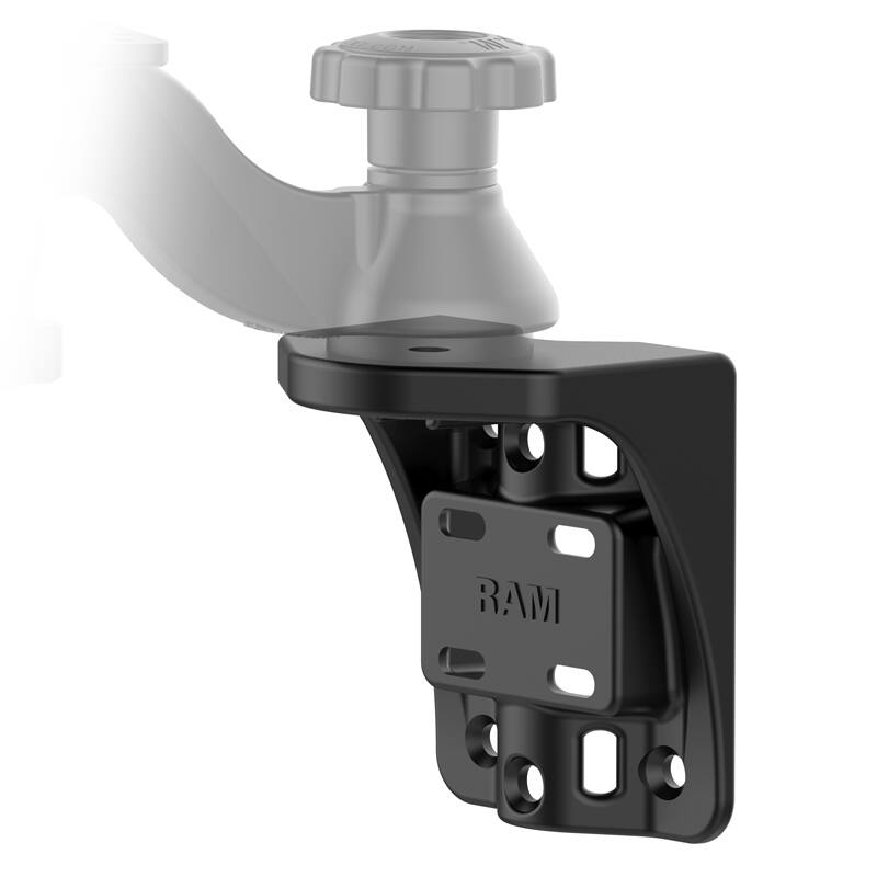 RAM-109V-BU RAM® Vertical Swing Arm Base with clear curved arm