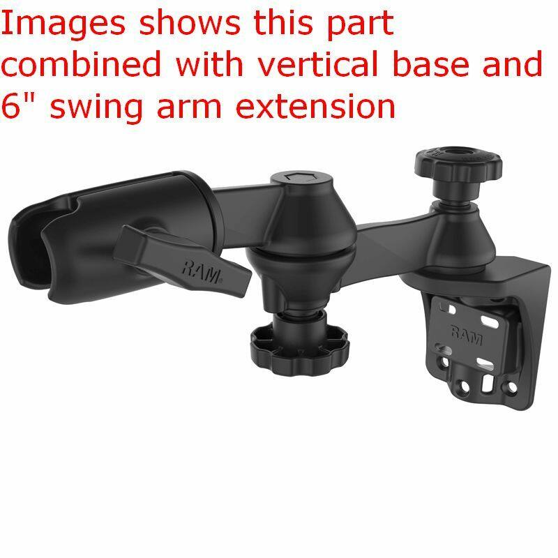 RAM-VB-110-5NBU RAM® 152mm / 6" Swingle Swing Arm with Swivel Socket
with vertical base and 6" extension