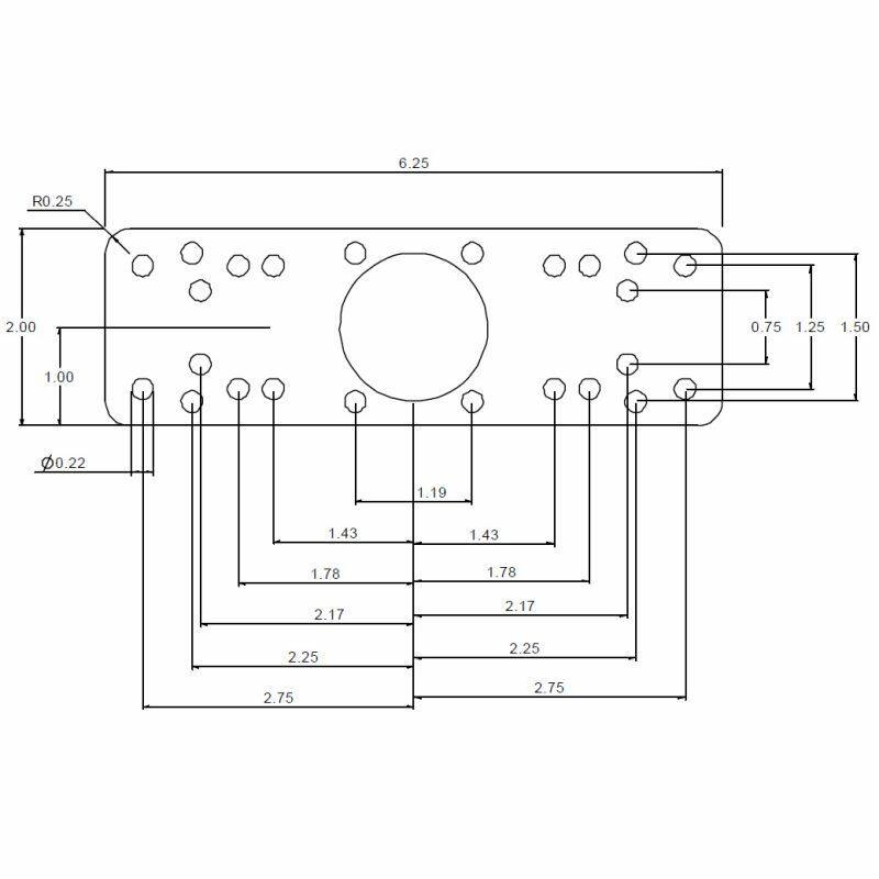 RAM Square 100mm VESA Base Plate - with Base Plate and 2 C Series Arms