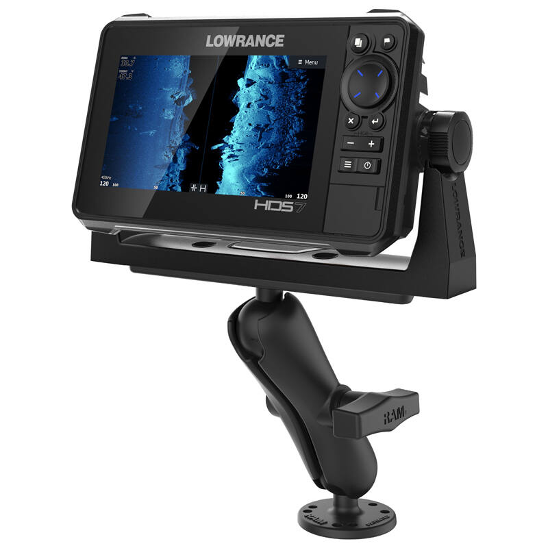 RAM-111U RAM® Drill-Down Marine Electronic Mount with Lowrance Fish Finder