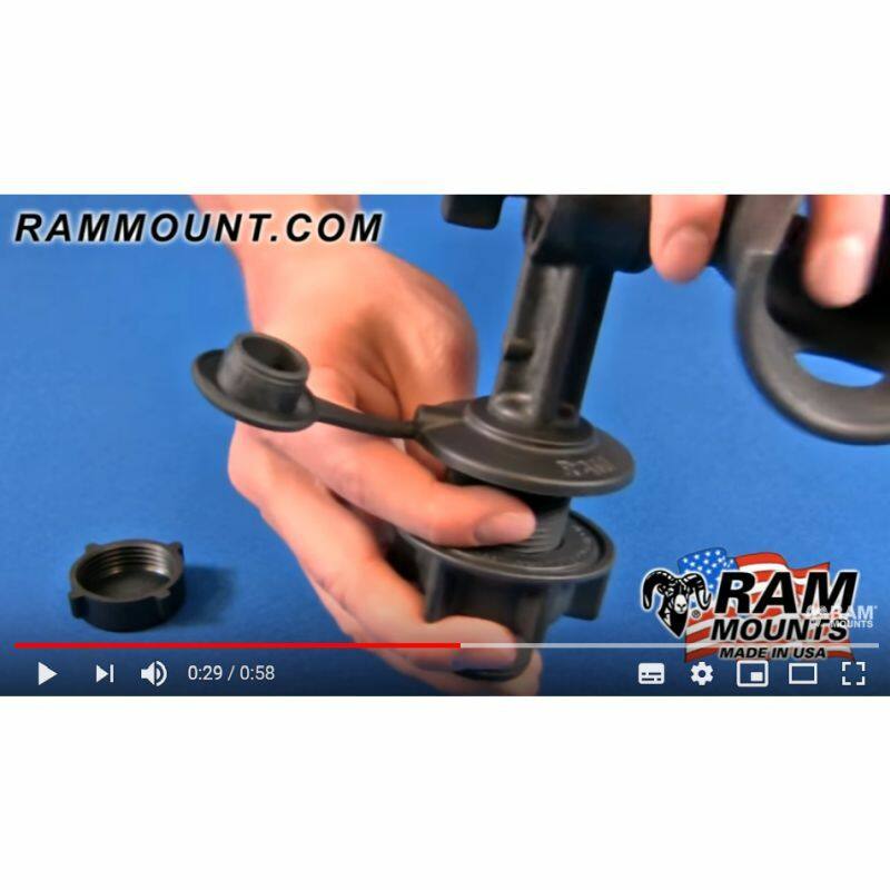 RAM Marine RAM-ROD Flush Mount Tube Base