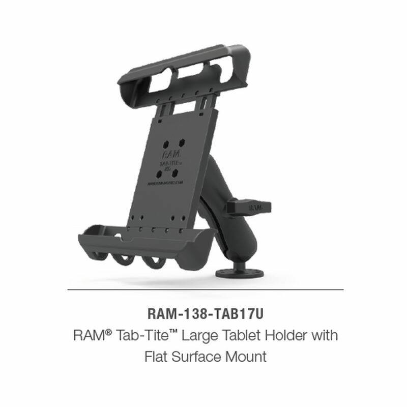 RAM-138-TAB17U RAM® Tab-Tite™ Flat Surface Mount for iPad Gen 1-4 with Case + More