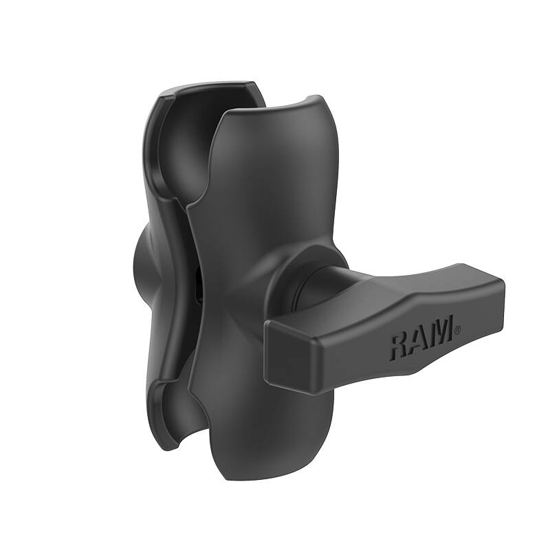 RAM Double Socket Arm with Round Base - C Series (1.5" Ball) - Short length